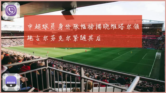 中超球员身价涨幅榜揭晓维塔尔领跑古尔芬克尔紧随其后